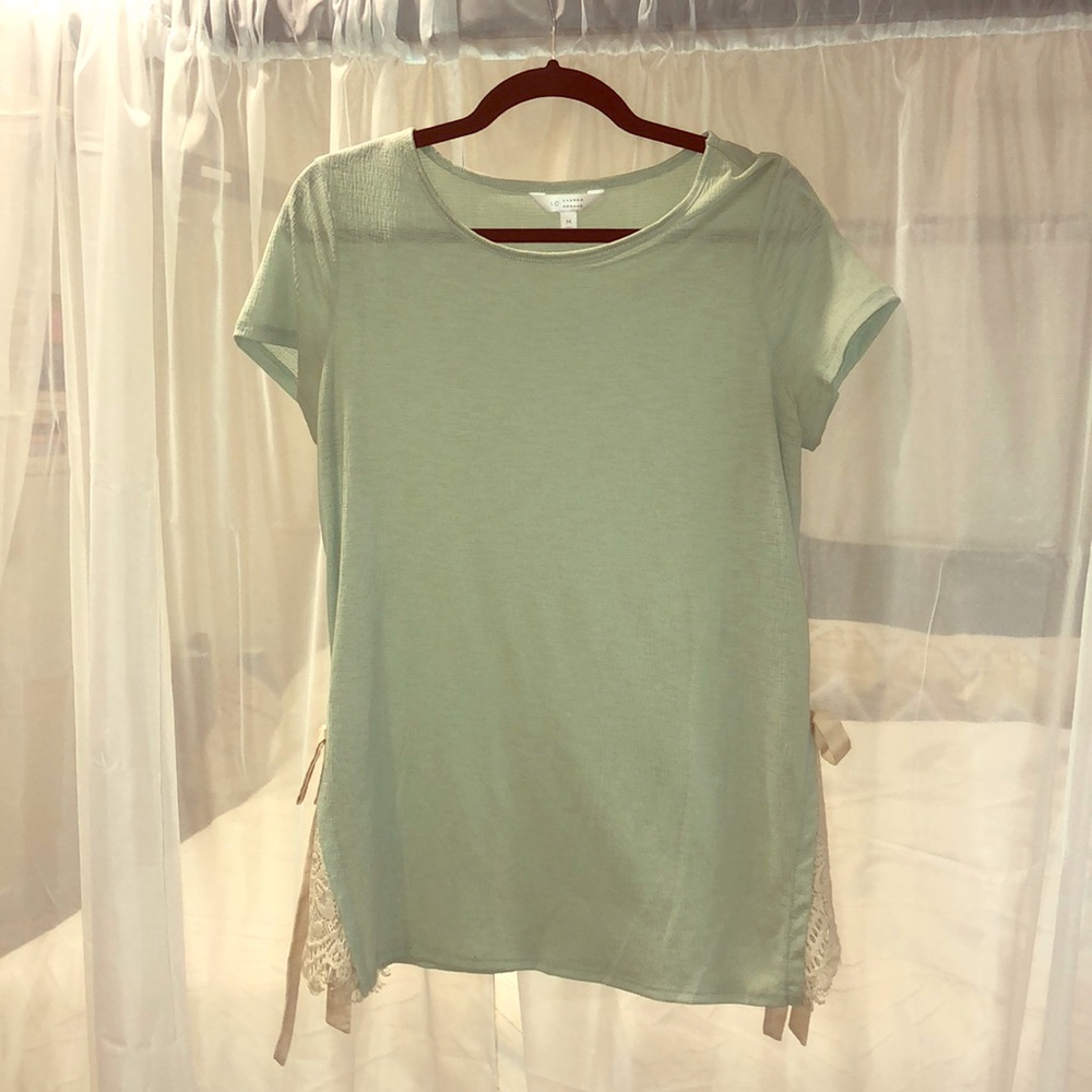 Mint green blouse